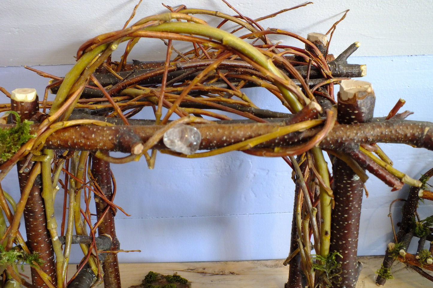 Garden decor, garden arbor, wedding decor, fairy garden furniture, miniature furniture, Wiccan Alter, witches alter