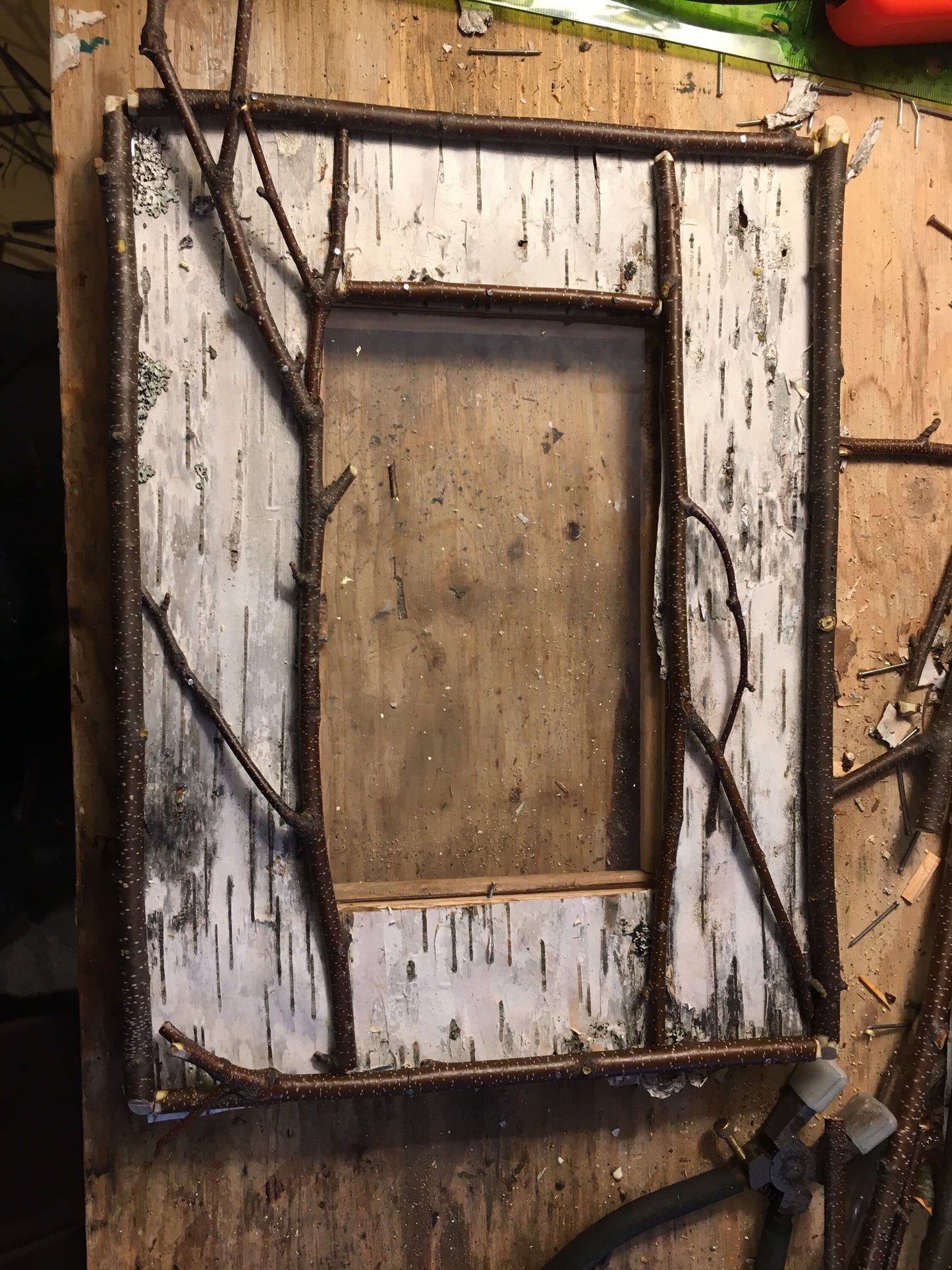 Birch Bark Picture Frame, rustic home decor, cabin decor, cottage decor, perfect wedding gift!
