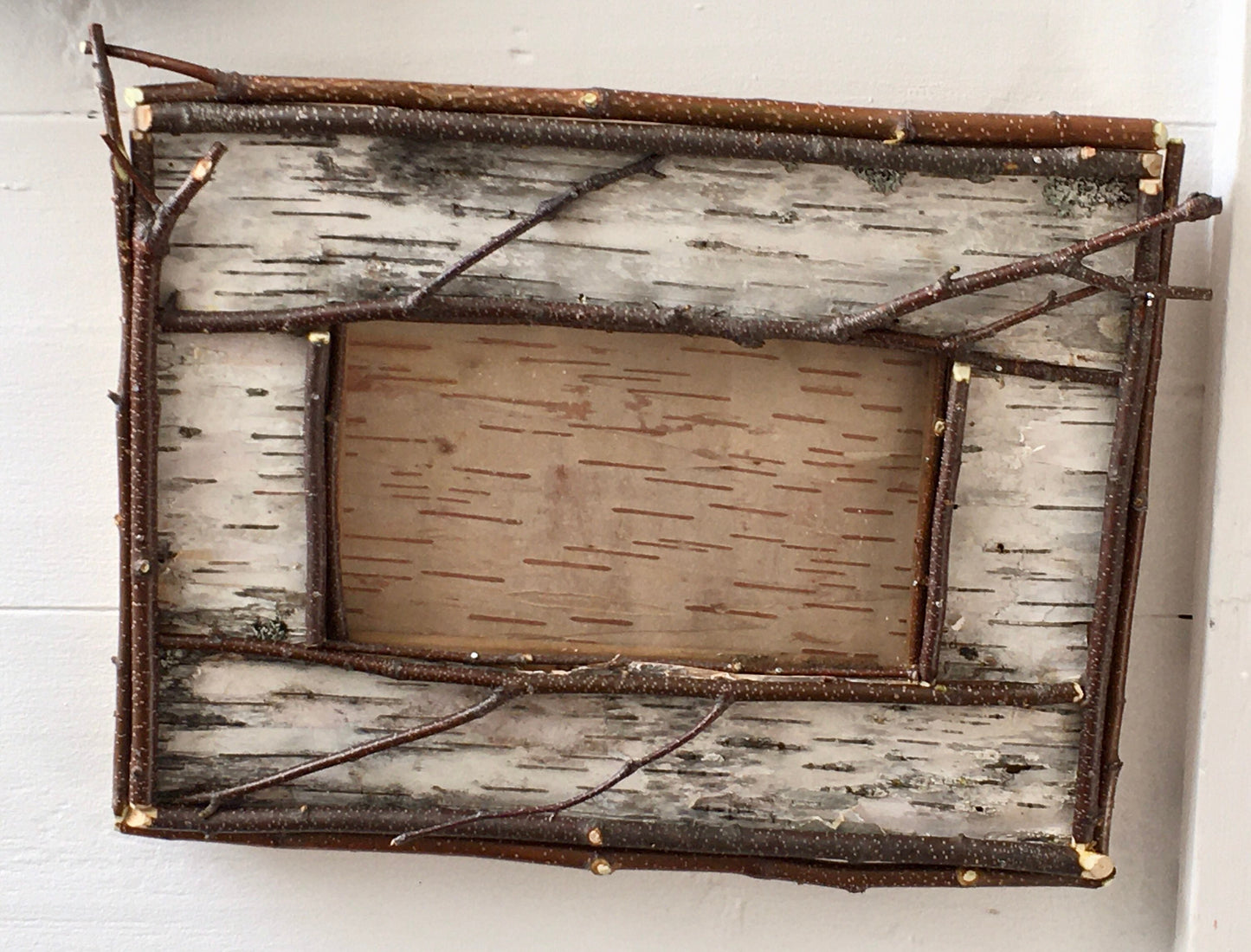 Birch Bark Picture Frame, rustic home decor, cabin decor, cottage decor, perfect wedding gift!